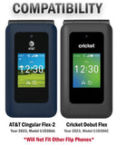 Grid Textured Hard Case Slim Cover for AT&T Cingular Flex 2 Phone (Debut Flex)