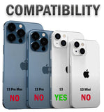 Rugged Hybrid Anti-Shock Case Cover with Metal Kickstand and Strap for iPhone 13