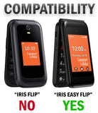 Belt Clip Holster Holder for Iris Easy Flip Phone / Summit Flip Phone - Black