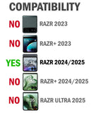 Hard Case Cover & Belt Clip Holster for Motorola RAZR 2024/2025 Flip Phone