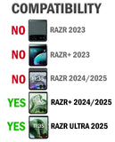 2X Tempered Glass Screen Protector for Motorola RAZR+ 2024/2025, RAZR ULTRA 2025