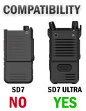 Black Rotating/Ratchet Belt Clip Holster Case for Siyata SD7 Ultra 5G PTT Radio