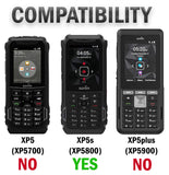 Black Belt Clip Holster Case Stand for Sonim XP5s Phone (XP5800)