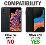 Rugged Case Cover with Stand Ring Grip for Samsung Galaxy XCover 6 Pro (2022)