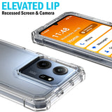 Hybrid Case Anti-Shock Cover for Consumer Cellular Iris Connect 2 Phone - Clear