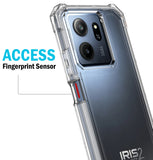 Hybrid Case Anti-Shock Cover for Consumer Cellular Iris Connect 2 Phone - Clear