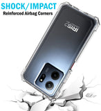 Hybrid Case Anti-Shock Cover for Consumer Cellular Iris Connect 2 Phone - Clear