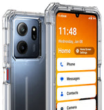 Hybrid Case Anti-Shock Cover for Consumer Cellular Iris Connect 2 Phone - Clear