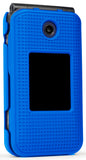 Grid Texture Case Slim Hard Cover for Cingular Flip IV 4 Phone, Cricket Debut