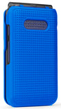 Grid Texture Case Slim Hard Cover for Cingular Flip IV 4 Phone, Cricket Debut