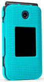 Grid Texture Case Slim Hard Cover for Cingular Flip IV 4 Phone, Cricket Debut