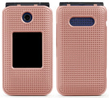 Grid Texture Case Slim Hard Cover for Cingular Flip IV 4 Phone, Cricket Debut