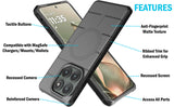 Case & Belt Clip Holster for Motorola Edge 2025 Phone (Compatible with Magsafe)