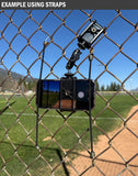 Universal Fence or Tripod Mount - Dual Holder for Pocket Radar, Phone, Powerbank