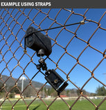 Universal Fence or Tripod Mount - Dual Holder for Pocket Radar, Phone, Powerbank