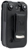 Black Leather Case Screen Cover Belt Clip for AT&T Cingular Flex Flip Phone