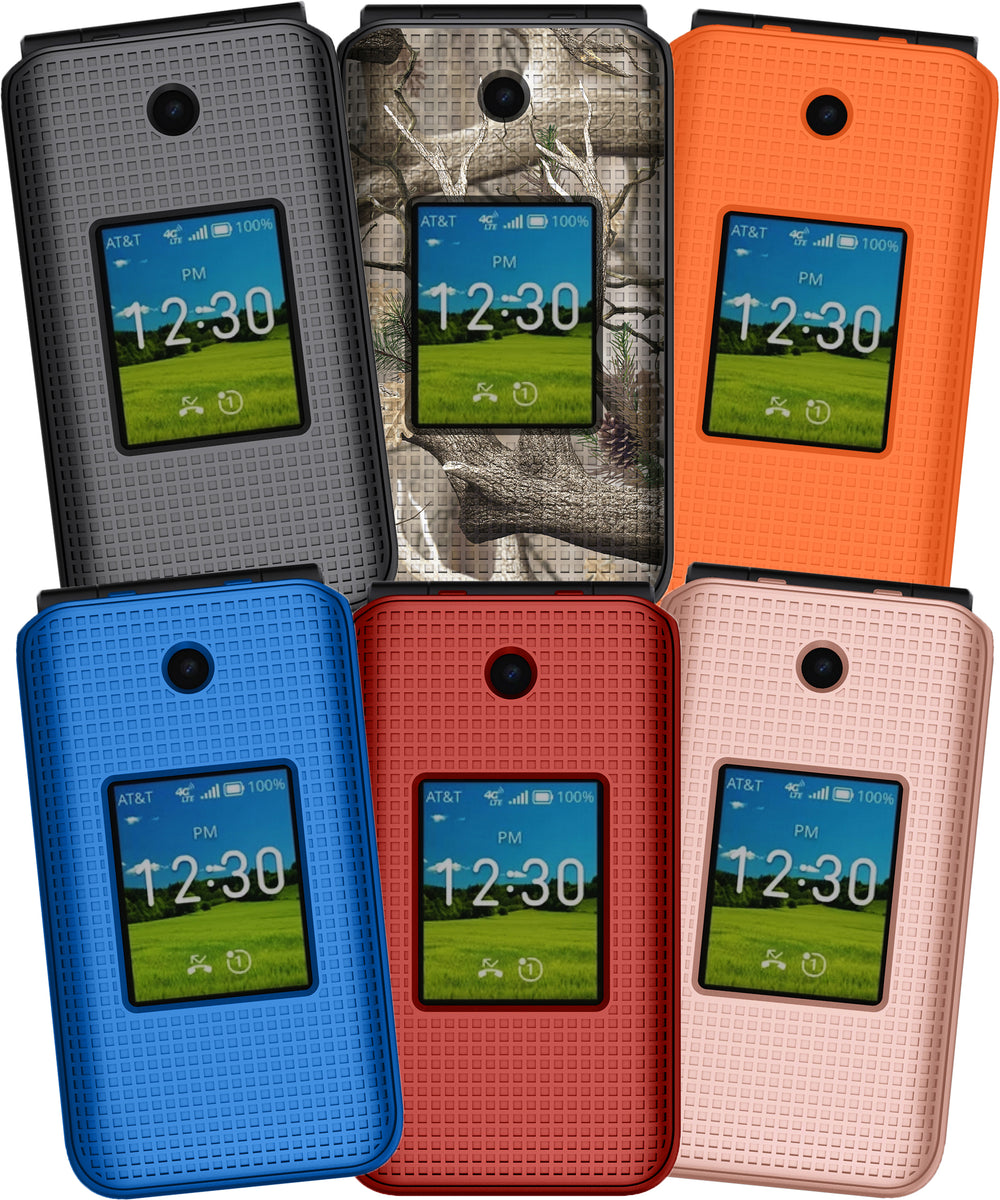 Grid Textured Hard Case Slim Cover for AT&T Cingular Flex 2 Phone (Deb ...