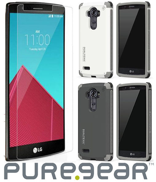 PUREGEAR DUALTEK CASE RUGGED COVER + TEMPERED GLASS SCREEN PROTECTOR FOR LG G4