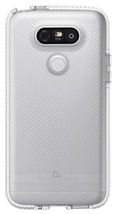 Tech21 CLEAR/WHITE EVO CHECK ANTI-SHOCK CASE TPU COVER FOR LG G5