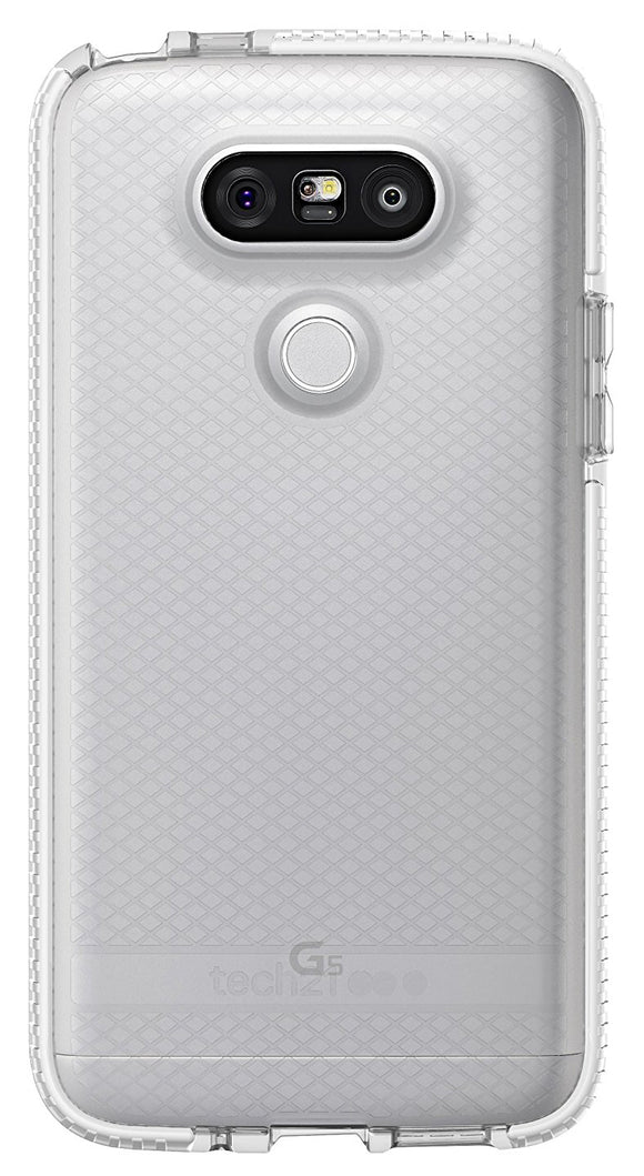 Tech21 CLEAR/WHITE EVO CHECK ANTI-SHOCK CASE TPU COVER FOR LG G5