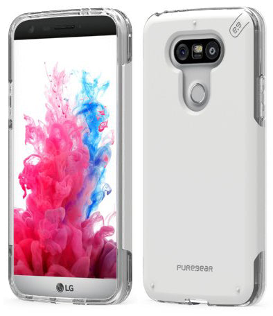 PUREGEAR DUALTEK PRO WHITE ANTI-SHOCK CASE COVER FOR LG G5 PHONE