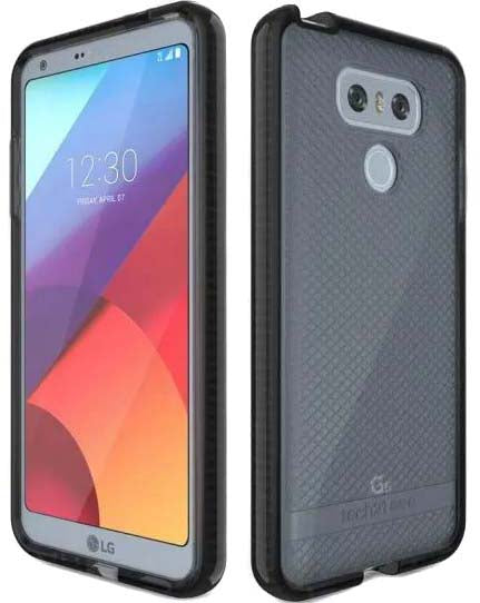 Tech21 Black Smoke EVO Check Anti-Shock Case TPU Cover for LG G6