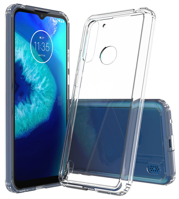 AquaFlex Transparent Clear Case Slim Cover for Motorola Moto G8 Power Lite