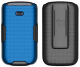 Grid Case Hard Cover and Belt Clip Holster for Alcatel Go Flip 4, TCL FLIP Pro