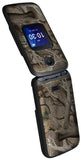 Grid Case Hard Cover and Belt Clip Holster for Alcatel Go Flip 4, TCL FLIP Pro