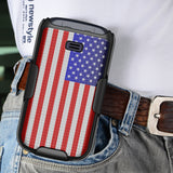 Grid Case Hard Cover and Belt Clip Holster for Alcatel Go Flip 4, TCL FLIP Pro