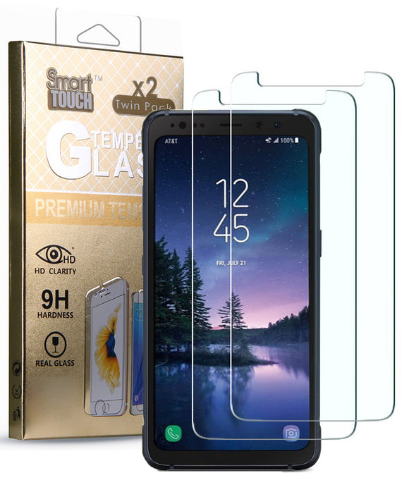 2X HARD TEMPERED GLASS SCREEN PROTECTOR FOR SAMSUNG GALAXY S8 ACTIVE SM-G892A