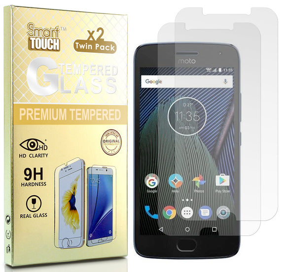 2X HARD TEMPERED GLASS CLEAR SCREEN PROTECTOR FOR MOTOROLA MOTO E4 PLUS + XT1774