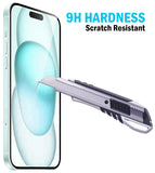 2X Tempered Glass Screen Protector 9H Crack Guard Scratch Saver for iPhone 16