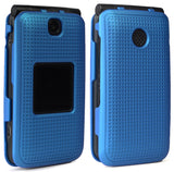 Grid Texture Case Slim Cover for Alcatel Go Flip V, MyFlip, QuickFlip