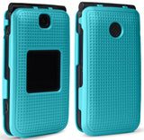 Grid Texture Case Slim Cover for Alcatel Go Flip V, MyFlip, QuickFlip