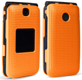 Grid Texture Case Slim Cover for Alcatel Go Flip V, MyFlip, QuickFlip