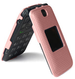 Grid Texture Case Slim Cover for Alcatel Go Flip V, MyFlip, QuickFlip