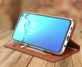 Leather Wallet Case Cover Stand Wrist Strap Lanyard for Samsung Galaxy S10e