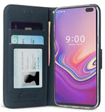 Durable Wallet Case ID Slot Cover Stand Wrist Strap for Samsung Galaxy S10 Plus