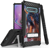 Rugged Case Cover Stand + Strap for Samsung Galaxy S10 Plus - Patriotic Series