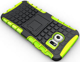 NEON LIME GREEN GRENADE GRIP SKIN CASE COVER STAND FOR SAMSUNG GALAXY S6 EDGE