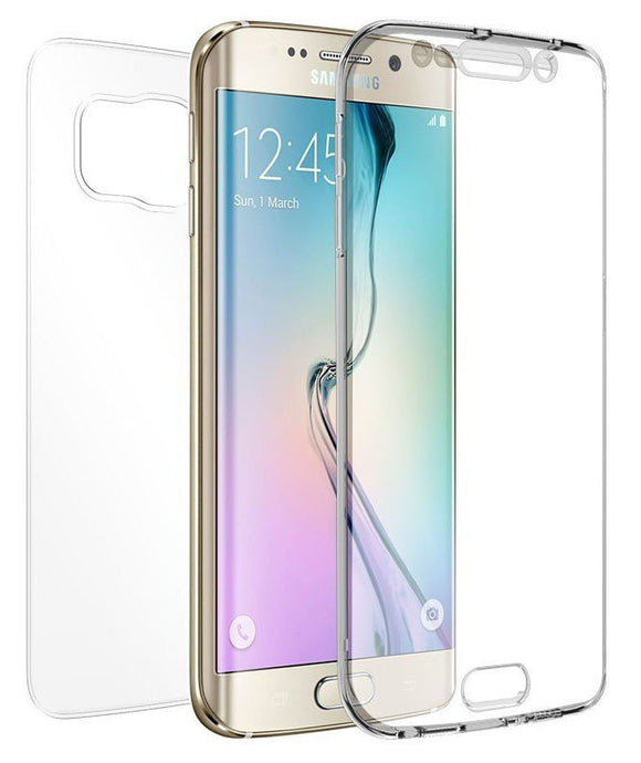 TRI-MAX CLEAR SCREEN GUARD TPU CASE SLIM CURVED COVER FOR SAMSUNG GALAXY S6 EDGE