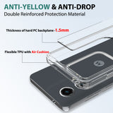 AquaFlex Anti-Shock Clear Case Slim Cover for Motorola Moto G Stylus 5G (2024)