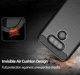 Matte Carbon Fiber TPU Gel Skin Case Cover for LG Harmony 4, Premier Pro Plus