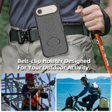 Slim Hard Case Stand and Belt Clip Holster Combo for iPhone Air - Black