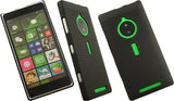 BLACK RUBBERIZED HARD CASE COVER + BELT CLIP HOLSTER STAND FOR NOKIA LUMIA 830