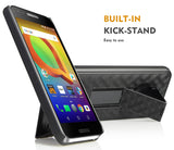 Black Kickstand Case Cover + Belt Clip Holster for Alcatel A30/Kora/Zip LTE 5.0"