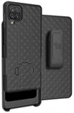 Textured Hard Case Cover Stand and Belt Clip Holster for Samsung Galaxy A42 5G