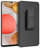 Textured Hard Case Cover Stand and Belt Clip Holster for Samsung Galaxy A42 5G