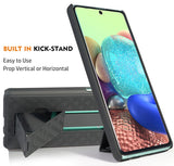 Black Stand Case Cover and Belt Clip Holster for Samsung Galaxy A71 5G (SM-A716)